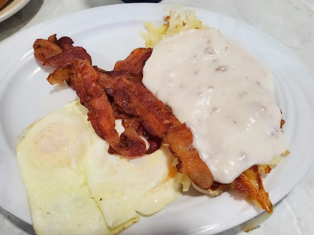 Eggs Hash Browns Bacon Sausage Gravy